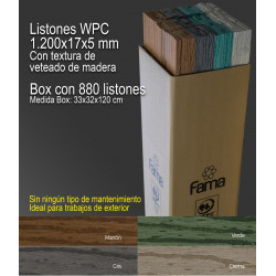 Box Listones WPC 1200x17x5...